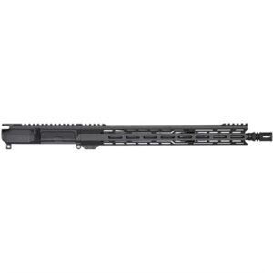 Black rifle upper receiver with handguard