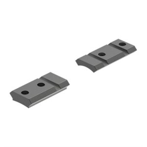 Two metal mounting bases with screw holes