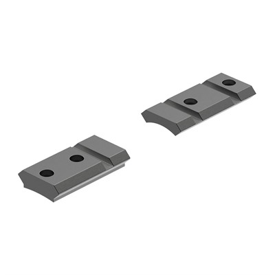 Two metal mounting bases with screw holes