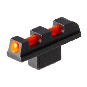 Fiber optic front sight for firearms