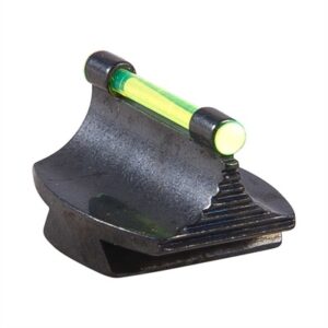 Fiber optic gun sight with green insert