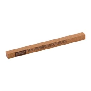 Norton sharpening stone, rectangular, made in Mexico.