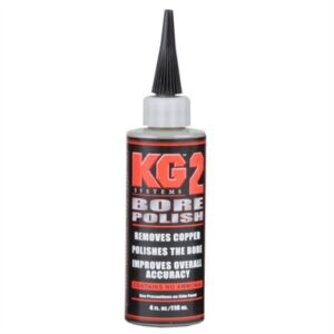 KG2 Bore Polish, enhances accuracy, 4 oz bottle.
