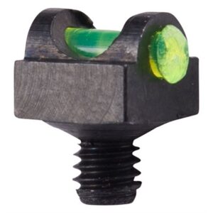 Black screw with green fiber optic sight