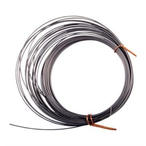 Coiled steel wire for industrial use