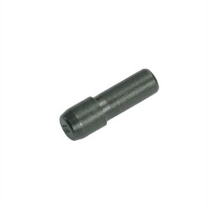 Black metal drill bit tool on white background