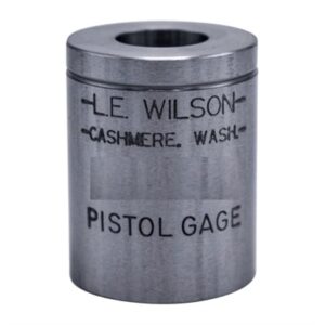 L.E. Wilson pistol gage metal cylinder