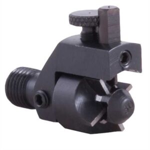 Metallic tool component for precise mechanical adjustments.