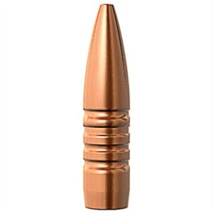 Copper bullet with grooved design