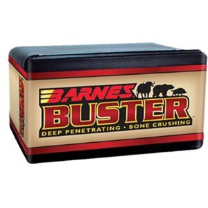 Barnes Buster ammunition box, deep penetrating bullets.