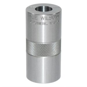 Stainless steel bullet gauge by F.L. Wilson.