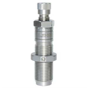 Metal bullet reloading die for precision handloading.