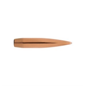 Copper bullet on white background