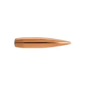 Copper bullet on white background