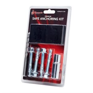 Premium Safe Anchoring Kit packaging with bolts