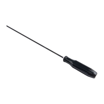 Black grip with long metal rod tool