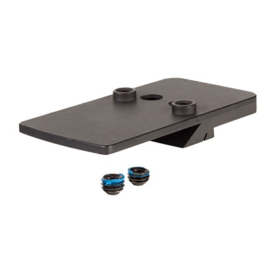 Firearm accessory mounting plate with screws