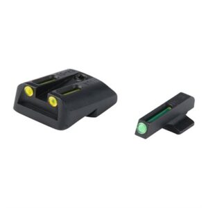 Pistol night sights with colored indicators