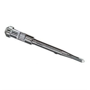 Shiny metal drill bit with hexagonal end