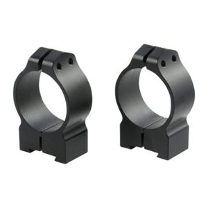 Black rifle scope rings, sturdy and durable.