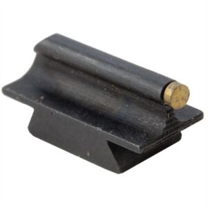 Metal rifle sight with brass bead