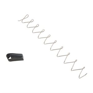 Magazine spring and base plate for firearms