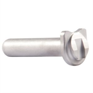 Silver steel locking lug, cylindrical shape.
