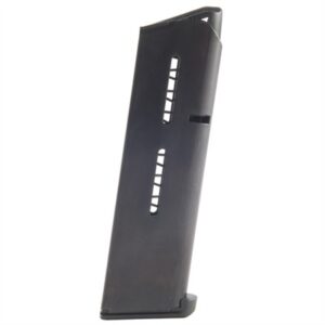 Black pistol magazine with ammunition capacity
