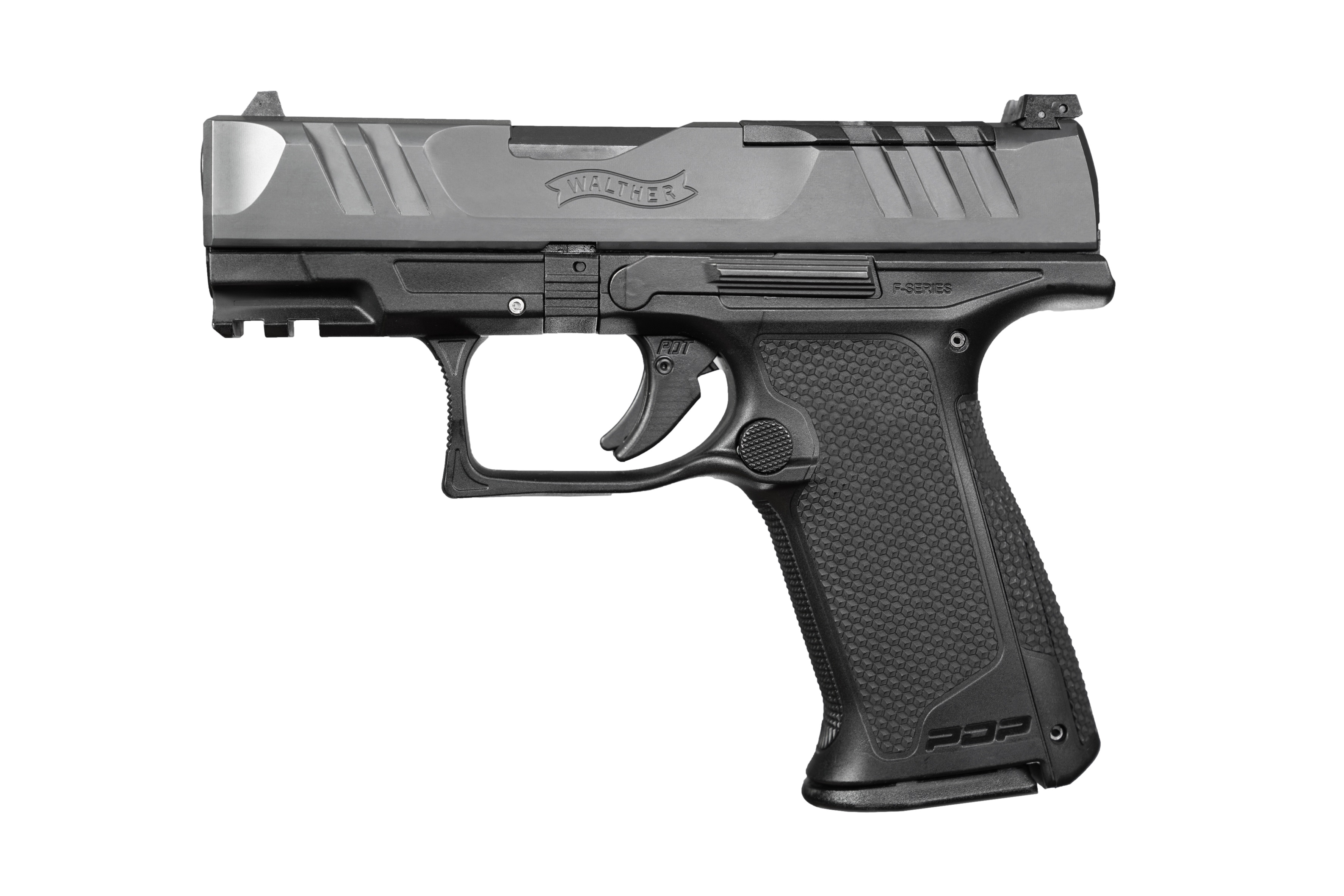 Walther PDP F-Series Handgun 9mm Luger 10rd Magazines (2) 3.5" Barrel Black
