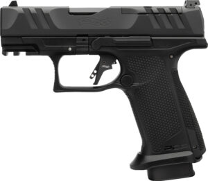 Black Walther semi-automatic pistol side view