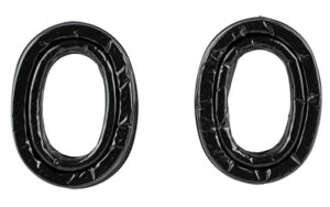 Two black number zero foil balloons
