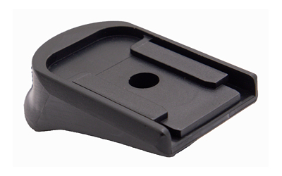 Black plastic mounting base with circular hole