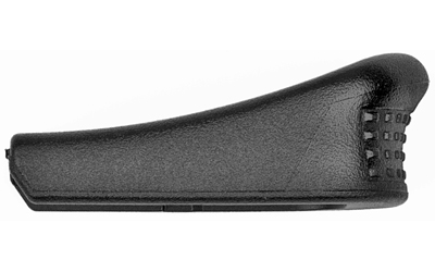 Black textured handgun grip side profile