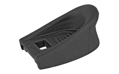 Black plastic angled wedge with rectangular slot