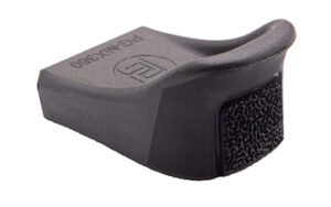 Black rubber stamp with textured base