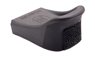 Black rubber stamp with textured base