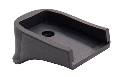 Black plastic stand with circular hole