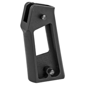 Black plastic replacement gripper part for machinery