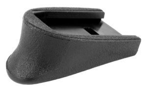 Black textured plastic wedge-shaped device
