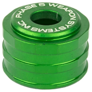 Green aluminum ring weight by Phase 5 Weapon Systems