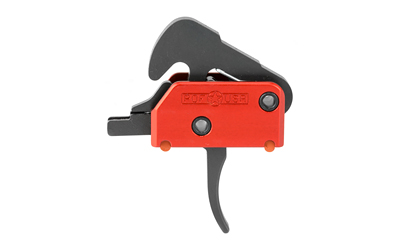 Red and black firearm trigger assembly