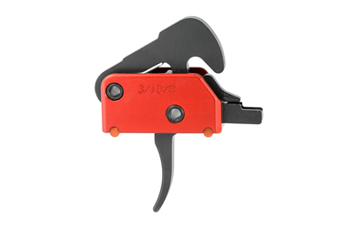 Red and black firearm trigger assembly