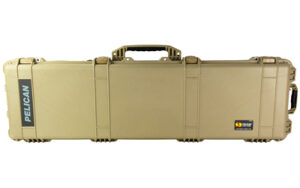 Tan Pelican hard rifle carrying case