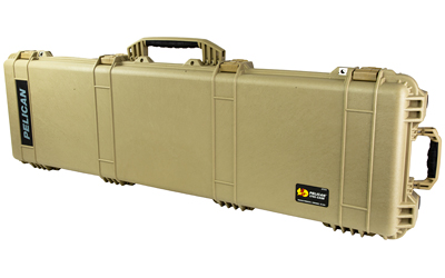 Tan Pelican hard rifle carrying case