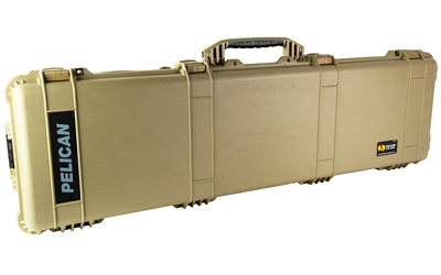 Tan Pelican hard protective rifle case