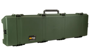 Long green hard plastic protective carrying case