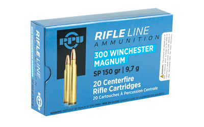 Box of 300 Winchester Magnum rifle cartridges