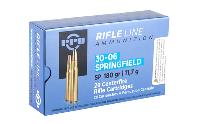 Box of 30-06 Springfield rifle cartridges