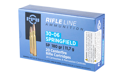 30-06 Springfield rifle ammunition box, 20 cartridges.