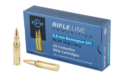 6.8mm Remington SPC rifle ammunition box